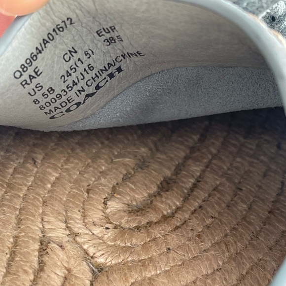 Coach Rae platform espadrilles suede - Picture 5 of 7